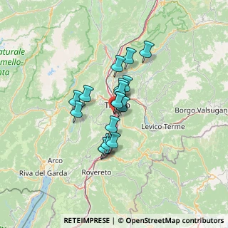Mappa Via del Ponte, 38100 Ravina TN, Italia (8.89941)