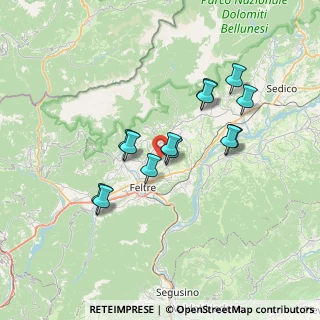 Mappa Via Col Maor, 32032 Feltre BL, Italia (5.97769)