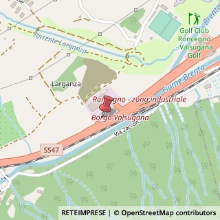 Mappa Zona Industriale, 38, 38050 Roncegno Terme, Trento (Trentino-Alto Adige)
