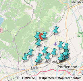 Mappa Via Agostino Stefani, 33070 Budoia PN, Italia (8.0105)