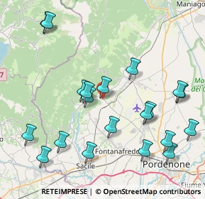 Mappa Via Agostino Stefani, 33070 Budoia PN, Italia (9.1185)