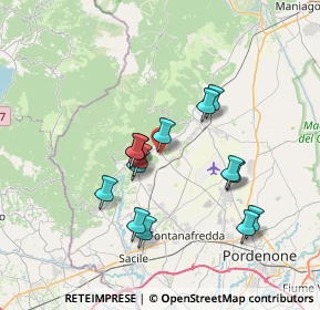 Mappa Via Agostino Stefani, 33070 Budoia PN, Italia (6.28429)