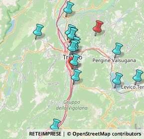 Mappa Via Fersina, 38045 Civezzano TN, Italia (7.21733)