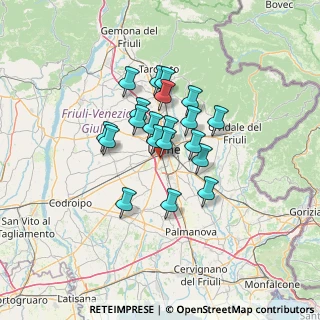 Mappa Via Villorba, 33100 Udine UD, Italia (9.377)