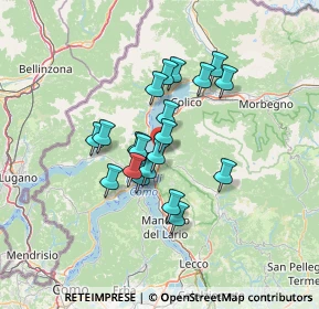 Mappa Via Vittorio Veneto, 23822 Bellano LC, Italia (10.189)