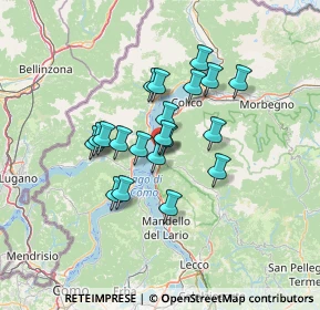 Mappa Via Vittorio Veneto, 23822 Bellano LC, Italia (10.069)