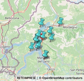 Mappa Via Vittorio Veneto, 23822 Bellano LC, Italia (8.34077)