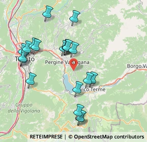 Mappa Via ai pizèdi, 38057 Pergine Valsugana TN, Italia (7.989)