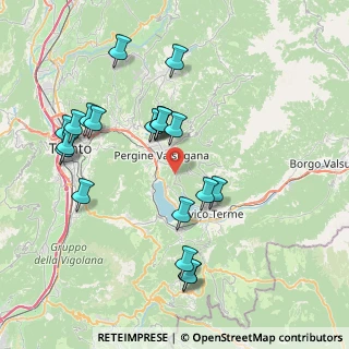 Mappa Via ai pizèdi, 38057 Pergine Valsugana TN, Italia (7.989)