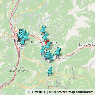 Mappa Via ai pizèdi, 38057 Pergine Valsugana TN, Italia (7.3795)