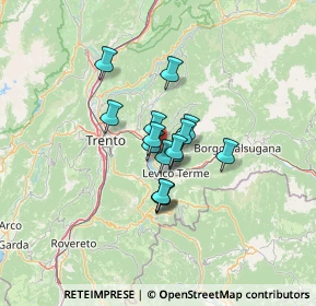 Mappa Via ai pizèdi, 38057 Pergine Valsugana TN, Italia (7.79)