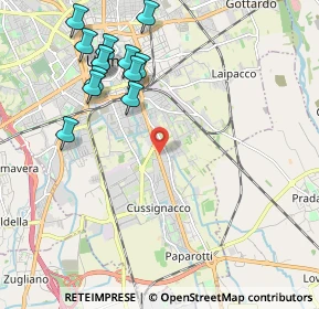 Mappa Viale Palmanova, 33100 Udine UD, Italia (2.27692)