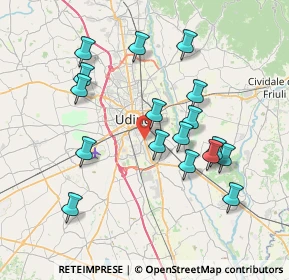 Mappa Viale Palmanova, 33100 Udine UD, Italia (7.25294)