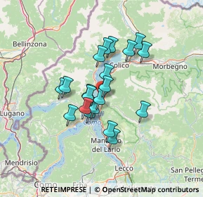 Mappa Via Pertini, 23822 Bellano LC, Italia (10.18)