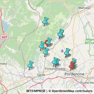 Mappa Via Pozzi, 33070 Budoia PN, Italia (7.29214)