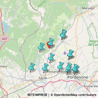 Mappa Via Pozzi, 33070 Budoia PN, Italia (7.76643)