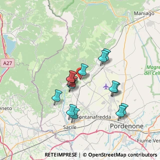 Mappa Via Pozzi, 33070 Budoia PN, Italia (6.32786)