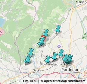 Mappa Via Pozzi, 33070 Budoia PN, Italia (7.9675)