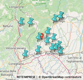 Mappa 33070 Budoia PN, Italia (12.90267)