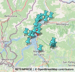 Mappa 23822 Bellano LC, Italia (10.324)