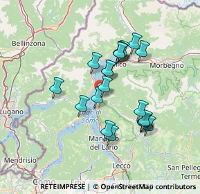 Mappa 23822 Bellano LC, Italia (11.7225)
