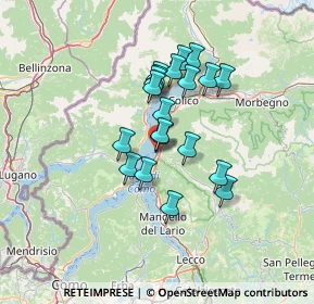 Mappa 23822 Bellano LC, Italia (10.289)