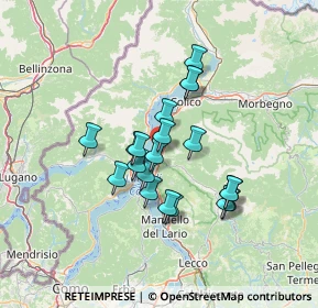 Mappa 23822 Bellano LC, Italia (10.6775)