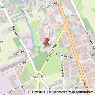Mappa Via del Partidor, 13, 33100 Udine, Udine (Friuli-Venezia Giulia)