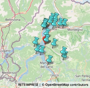 Mappa Via Camillo Benso Conte di Cavour, 23822 Bellano LC, Italia (10.2835)
