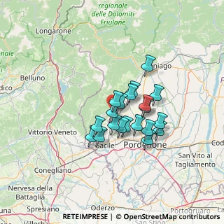 Mappa Via Antonio Cardazzo, 33070 Budoia PN, Italia (9.508)