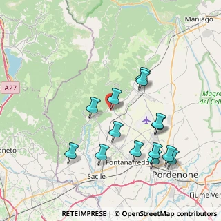 Mappa Via Antonio Cardazzo, 33070 Budoia PN, Italia (7.81357)