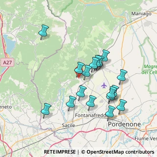 Mappa Via Antonio Cardazzo, 33070 Budoia PN, Italia (7.00353)