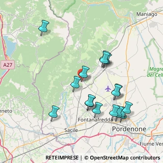 Mappa Via Antonio Cardazzo, 33070 Budoia PN, Italia (7.70125)