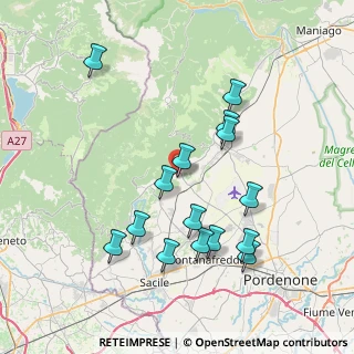 Mappa Via Antonio Cardazzo, 33070 Budoia PN, Italia (7.588)