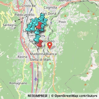 Mappa Strada delle Tabarelle, 38123 Trento TN, Italia (1.8855)