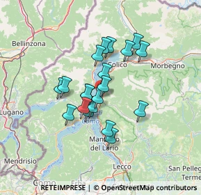 Mappa Via San Nicolao, 23822 Bellano LC, Italia (10.222)