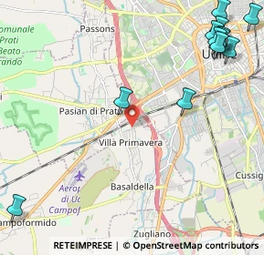Mappa Viale delle Mimose, 33030 Campoformido UD (3.08667)