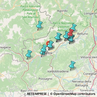 Mappa Via Foen, 32020 Feltre BL, Italia (11.87875)