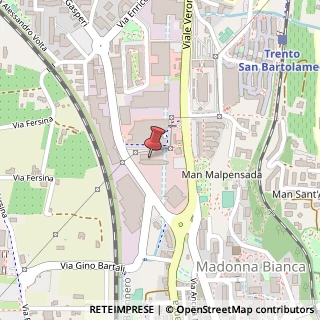 Mappa Via Alcide Degasperi, 77, 38123 Trento, Trento (Trentino-Alto Adige)