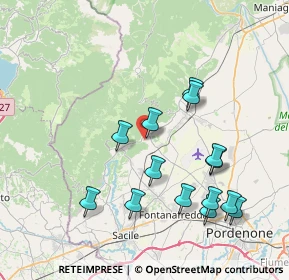 Mappa Via Lunga, 33070 Budoia PN, Italia (7.90357)