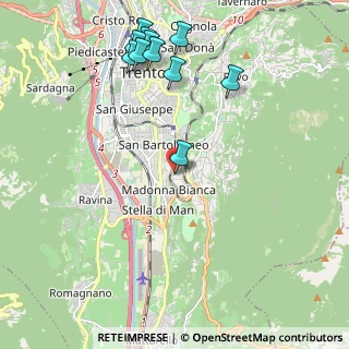 Mappa Via Emanuele Lanzerotti, 38123 Trento TN, Italia (2.42182)