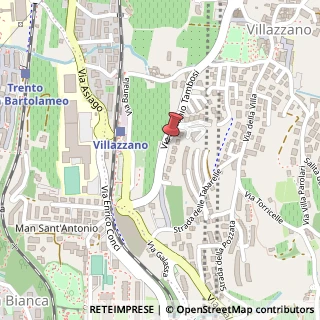 Mappa Via Antonio Tambosi, n. 63, 38123 Trento, Trento (Trentino-Alto Adige)