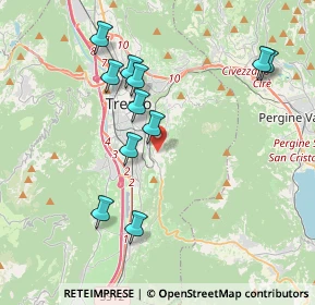 Mappa Via della Villa, 38100 Trento TN, Italia (3.77182)