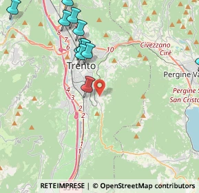 Mappa Via della Villa, 38100 Trento TN, Italia (4.6825)