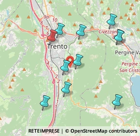 Mappa Via della Villa, 38100 Trento TN, Italia (4.05636)