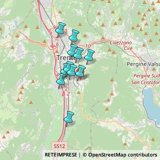 Mappa Via della Villa, 38100 Trento TN, Italia (2.47182)