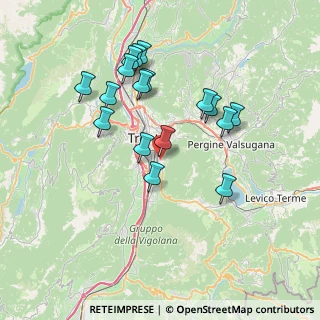Mappa Via della Villa, 38100 Trento TN, Italia (6.87471)
