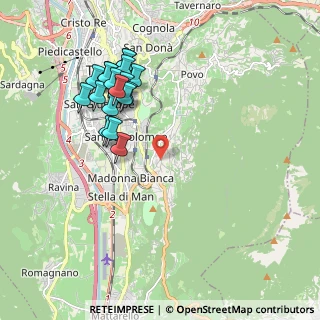 Mappa Via della Villa, 38100 Trento TN, Italia (1.9605)
