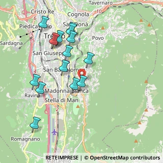Mappa Via della Villa, 38100 Trento TN, Italia (1.988)