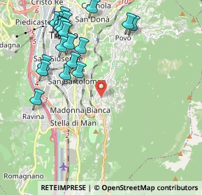 Mappa Via della Villa, 38100 Trento TN, Italia (2.419)